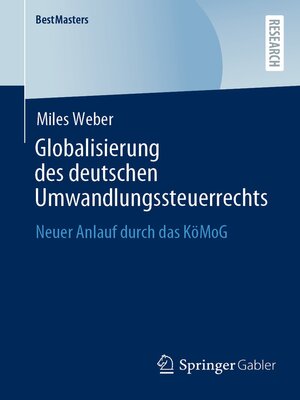 cover image of Globalisierung des deutschen Umwandlungssteuerrechts